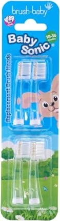 Brush Baby BabySonic Kinder-Ersatzbürste 18-36 Monate, 4 Stück