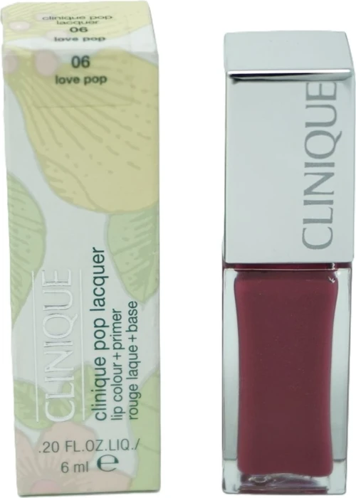 Clinique Pop Lacquer Lip Colour and Primer Lipgloss Love Pop, 6.5ml