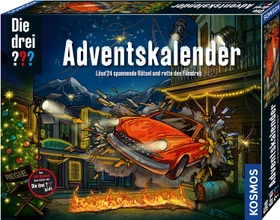 Kosmos Die drei ??? Adventskalender Rätsel im Gruselfilm-Park 2021