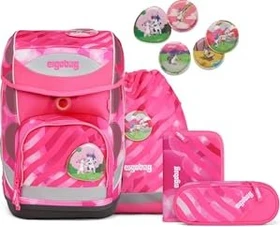 Ergobag Cubo KuntBärbuntes Einhorn Schultaschen-Set, 5-tlg.