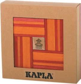 Kapla Box + Kunstbuch rot/orange, 40-tlg.
