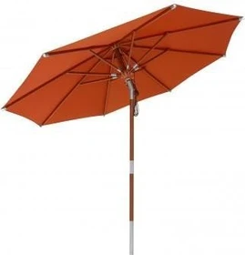 anndora Mittelmastschirm mit Knicker 300cm terracotta