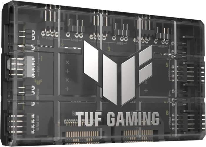 ASUS TUF Gaming ARGB PWM Fan Hub, Lüfterverteiler, 6-fach