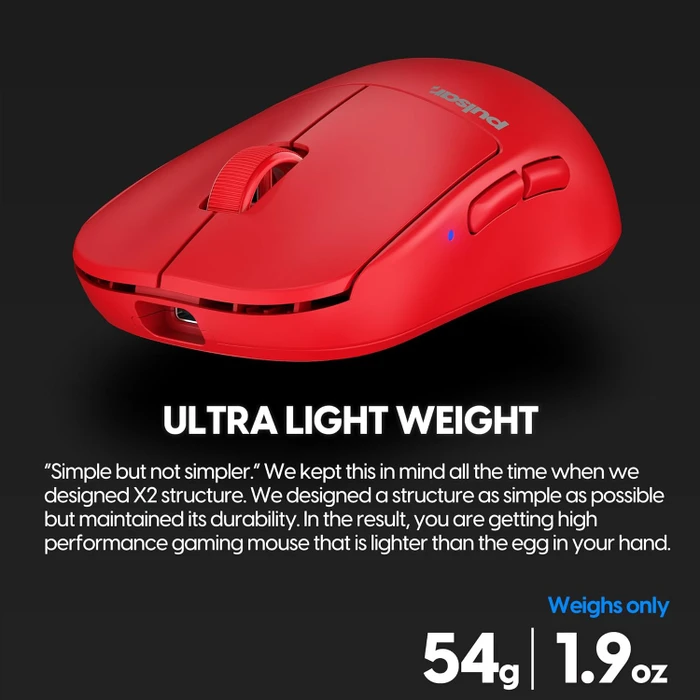 Pulsar Gaming Gears X2H Wireless Red Edition, USB