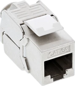 InLine Keystone Modul RJ-45 Buchse/Verlegekabel Cat6a, SNAP-In, schmale Bauform