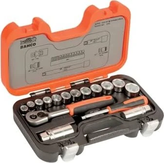 Bahco S330 Bitset/Steckschlüsselsatz inkl. Koffer, 34-tlg.