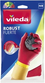 Vileda Haushaltshandschuhe Robust/Protection Größe M rot, 2 Stück