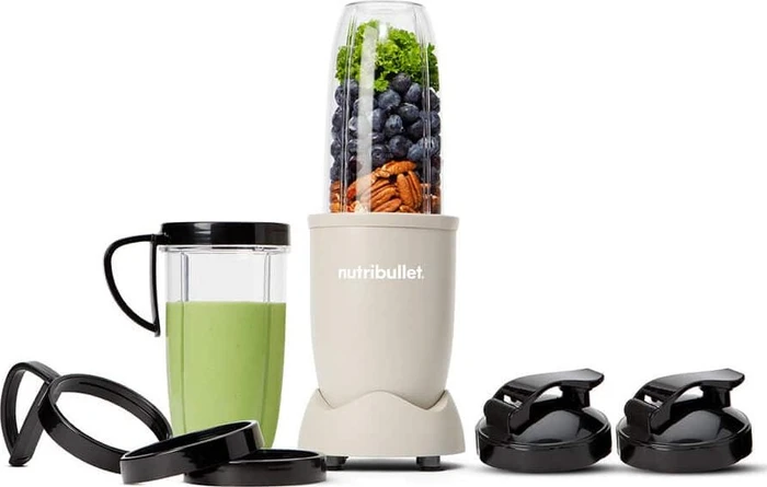 NutriBullet NB910MASN Pro Mineral Smoothie Maker matte sand, 7-tlg.