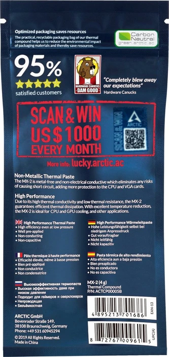 ARCTIC MX-2, 2019 Edition, 4g