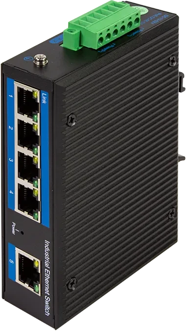 LogiLink NS200 Industrial Railmount Gigabit Switch, 5x RJ-45