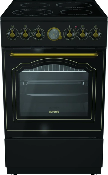 Gorenje EC52CLB Elektroherd mit Glaskeramik-Kochfeld