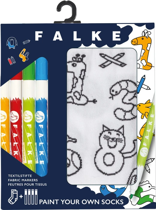 Falke Animal Number Paint Set Socken weiß (Junior)