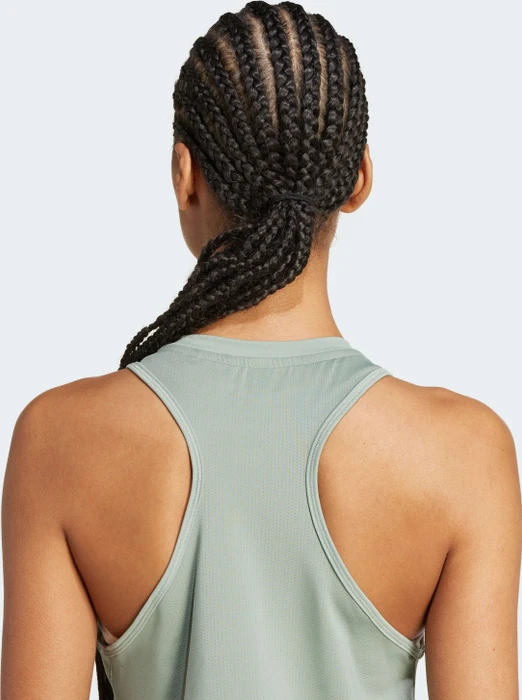adidas Designed for Training Funktionsshirt ärmellos silver green (Damen)
