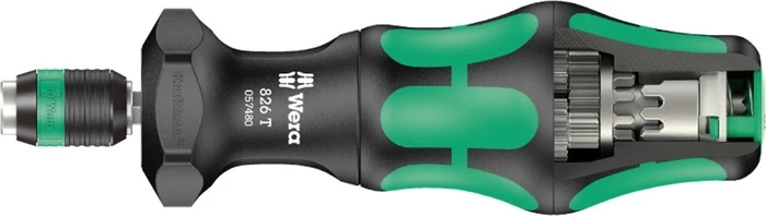Wera Kraftform Kompakt Turbo 826 T Getriebe Bithalter-Schraubendreher, 1/4"