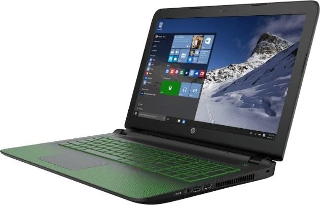 HP Pavilion 15-ak031ng, grün, Core i7-6700HQ, 8GB RAM, 128GB SSD, 1TB HDD, GeForce GTX 950M, DE