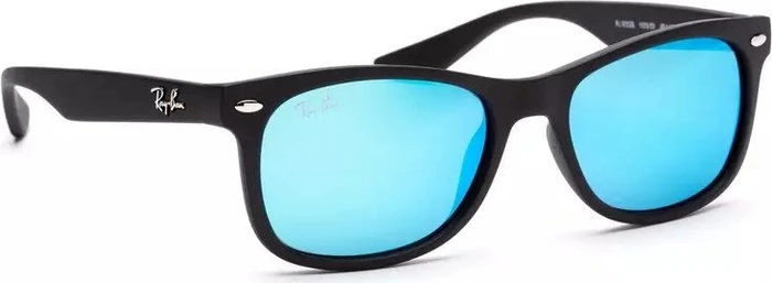 Ray-Ban RB9052S New Wayfarer Junior 48mm black/blue mirror (Junior)