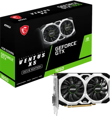 MSI GeForce GTX 1650 D6 Ventus XS OCV3, 4GB GDDR6, DVI, HDMI, DP