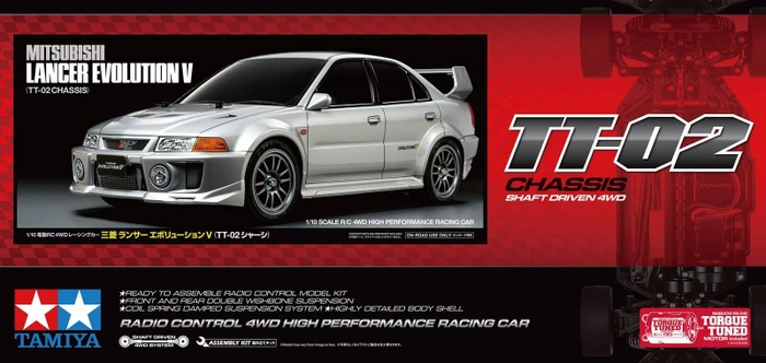 Tamiya Mitsubishi Lancer Evo V (TT-02)