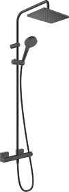 Hansgrohe Vernis Shape Showerpipe 230 1jet EcoSmart mit Thermostat mattschwarz