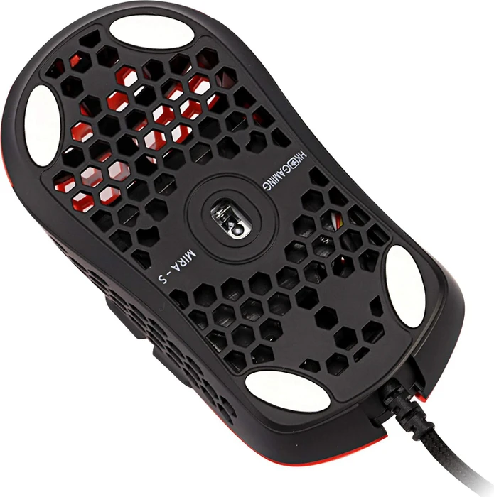 HK Gaming Mira-S Gaming Mouse Monza rot/schwarz, USB