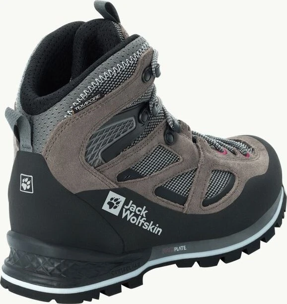 Jack Wolfskin Force Crest Texapore Mid tarmac grey/pink (Damen)