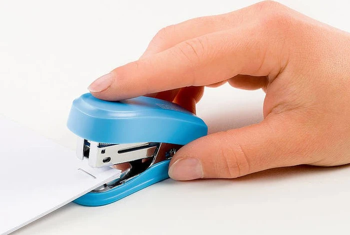 Novus Mini Hefter, blau