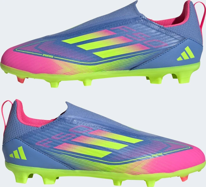 adidas F50 League Laceless FG/MG blue fusion/lucid lemon/lucid pink (Junior)
