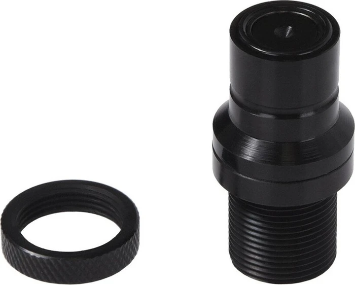 Alphacool Eiszapfen G1/4" IG Schnellverschluss Stecker mit Schottverschraubung, deep black