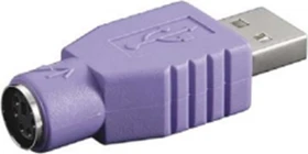 Wentronic Goobay USB 2.0 auf PS/2 Adapter, violett