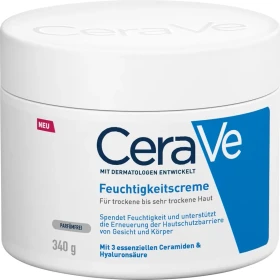 CeraVe Feuchtigkeitscreme trockene bis sehr trockene Haut, 340g