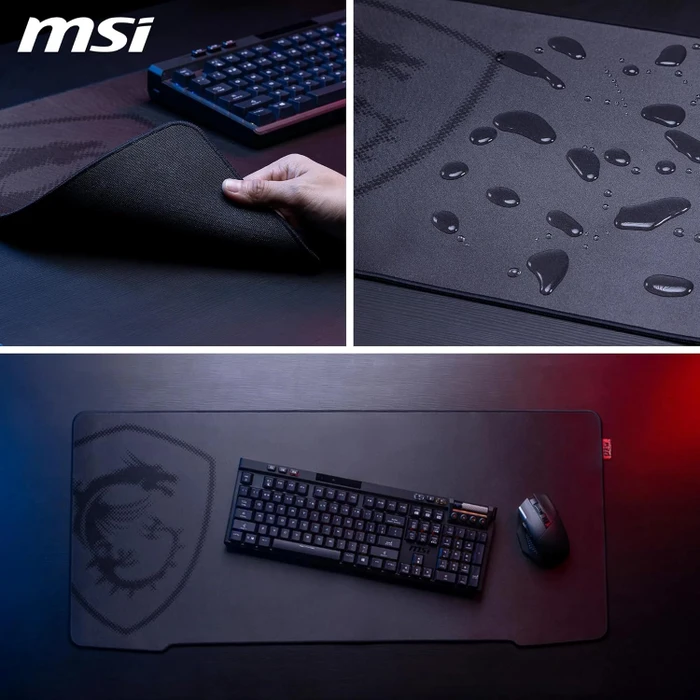 MSI Agility GD73 Gaming Mousepad XL, 900x400mm, schwarz