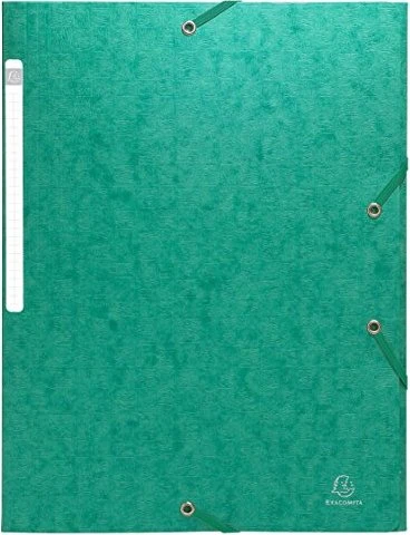 Exacompta Sammelmappe Colorspan 600g/m² mit Gummizug, A4, grün, 25er-Pack
