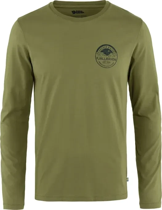 Fjällräven Forever Nagture Badge Shirt langarm caper green (Herren)