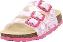 Superfit Fussbettpantoffel Sandale weiß/rosa (Junior)