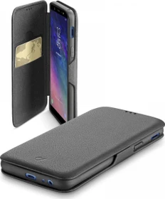 Cellularline Book Clutch für Samsung Galaxy A6+ (2018) schwarz