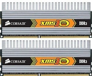 Corsair XMS3 DHX UDIMM 4GB Kit, DDR3-1333, CL9-9-9-24