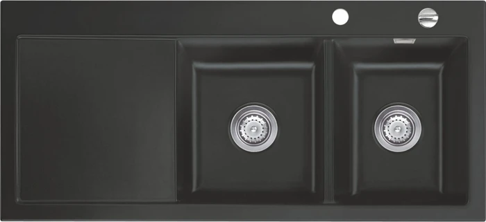 systemceram Mera Double Einbau Becken rechts schiefer