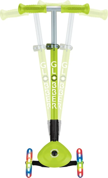 Globber Primo Foldable Lights Kickboard lime green