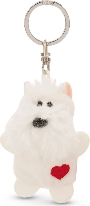 Nici Hund mit Herz Schlüsselanhänger 5cm