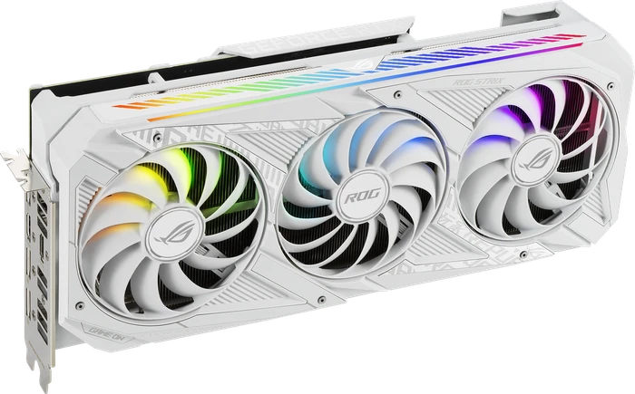 ASUS ROG Strix GeForce RTX 3070 V2 White (LHR), ROG-STRIX-RTX3070-8G-WHITE-V2, 8GB GDDR6, 2x HDMI, 3x DP