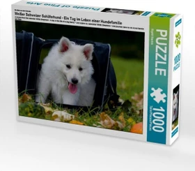 Calvendo Ein Motiv aus dem Kalender Weißer Schweizer Schäferhund - Ein Tag im Leben einer Hundefamilie