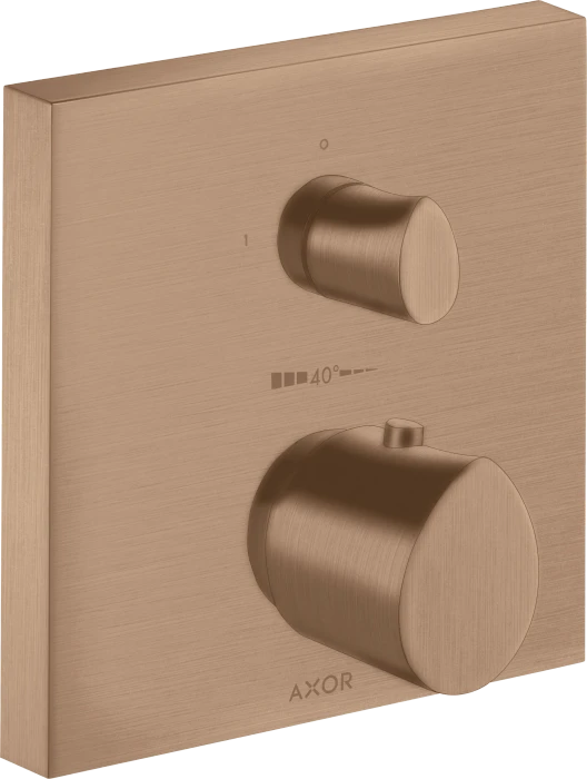 Hansgrohe AXOR Starck Organic Thermostat Unterputz mit Absperrventil brushed red gold