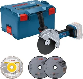 Bosch Professional GWS 18V-180 P BITURBO Akku-Winkelschleifer solo inkl. L-Boxx + Zubehör