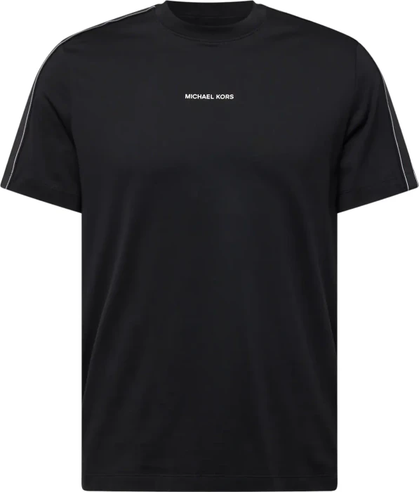 Michael Kors Logostreifen T-Shirt kurzarm schwarz (Herren)