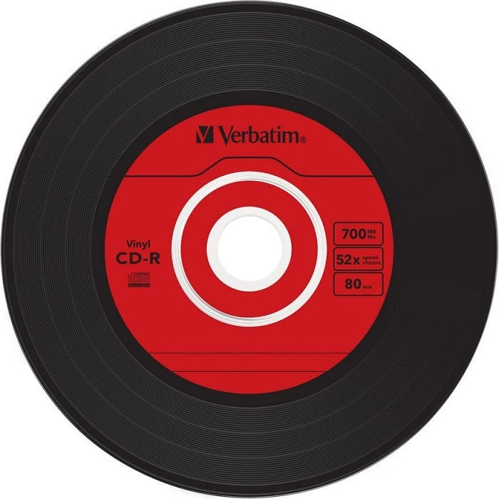 Verbatim Azo Data Vinyl-Design CD-R 80min/700MB, 52x, 10er Slimcase