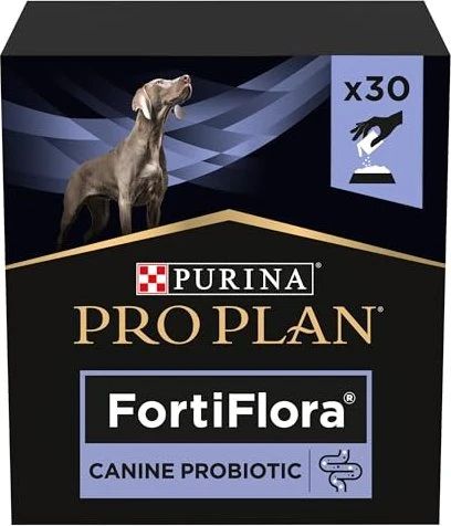 Purina Pro Plan Canine FortiFlora, Probiotika für Hunde Sachets, 30 Stück