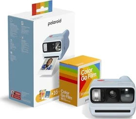 Polaroid Go Generation 3 +16 Fotos Go Color Film Bundle, Light Blue
