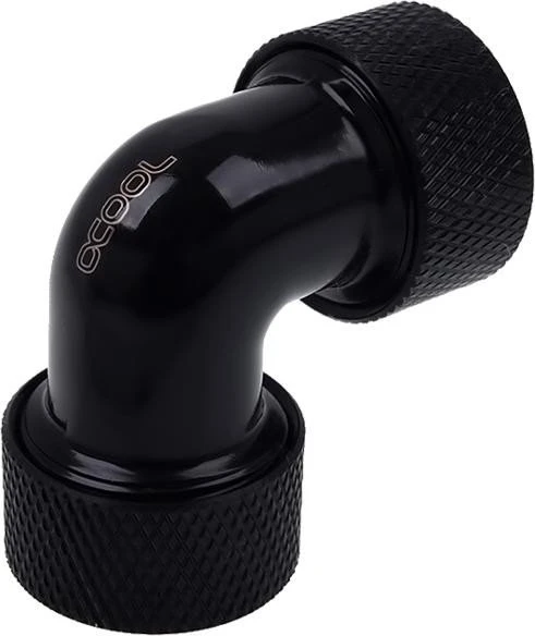 Alphacool Eiszapfen 90° 13mm L-Verbinder für Rohre G1/4", schwarz