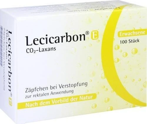 Lecicarbon E CO2-Laxans Zäpfchen für Erwachsene, 100 Stück