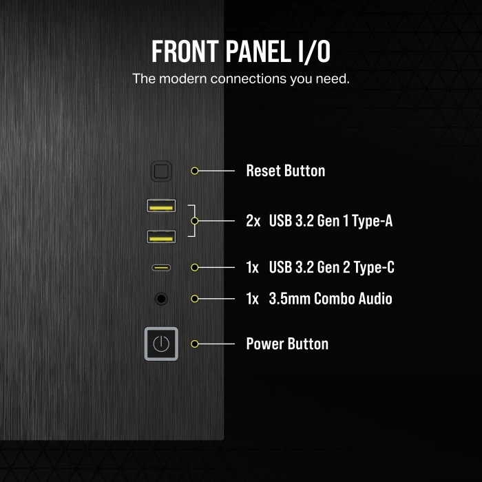 Corsair 2500X Black/Obsidian Aluminium, schwarz/grau, Glasfenster